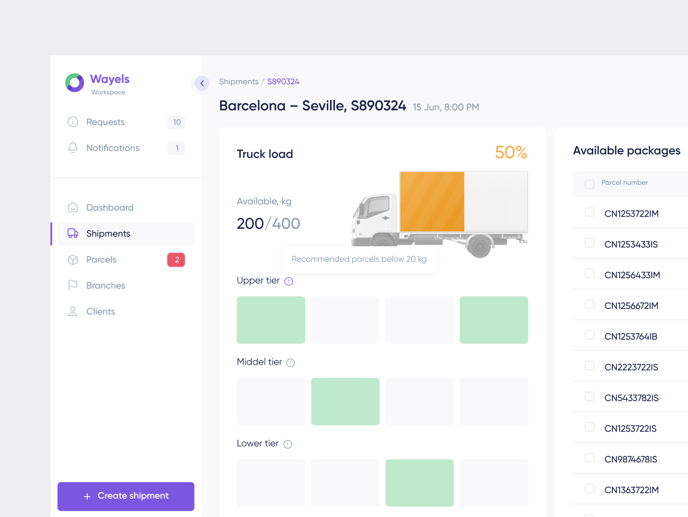 Wayels &ndash; courier system dashboard - Website Development - Photo 3
