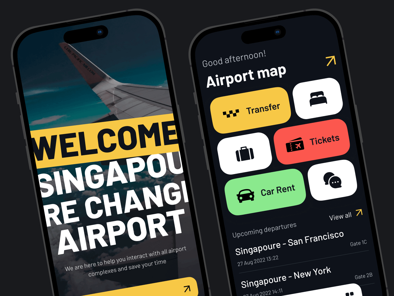 Sinport &ndash; Singapore Airport navigation app - Website Development - Photo 3