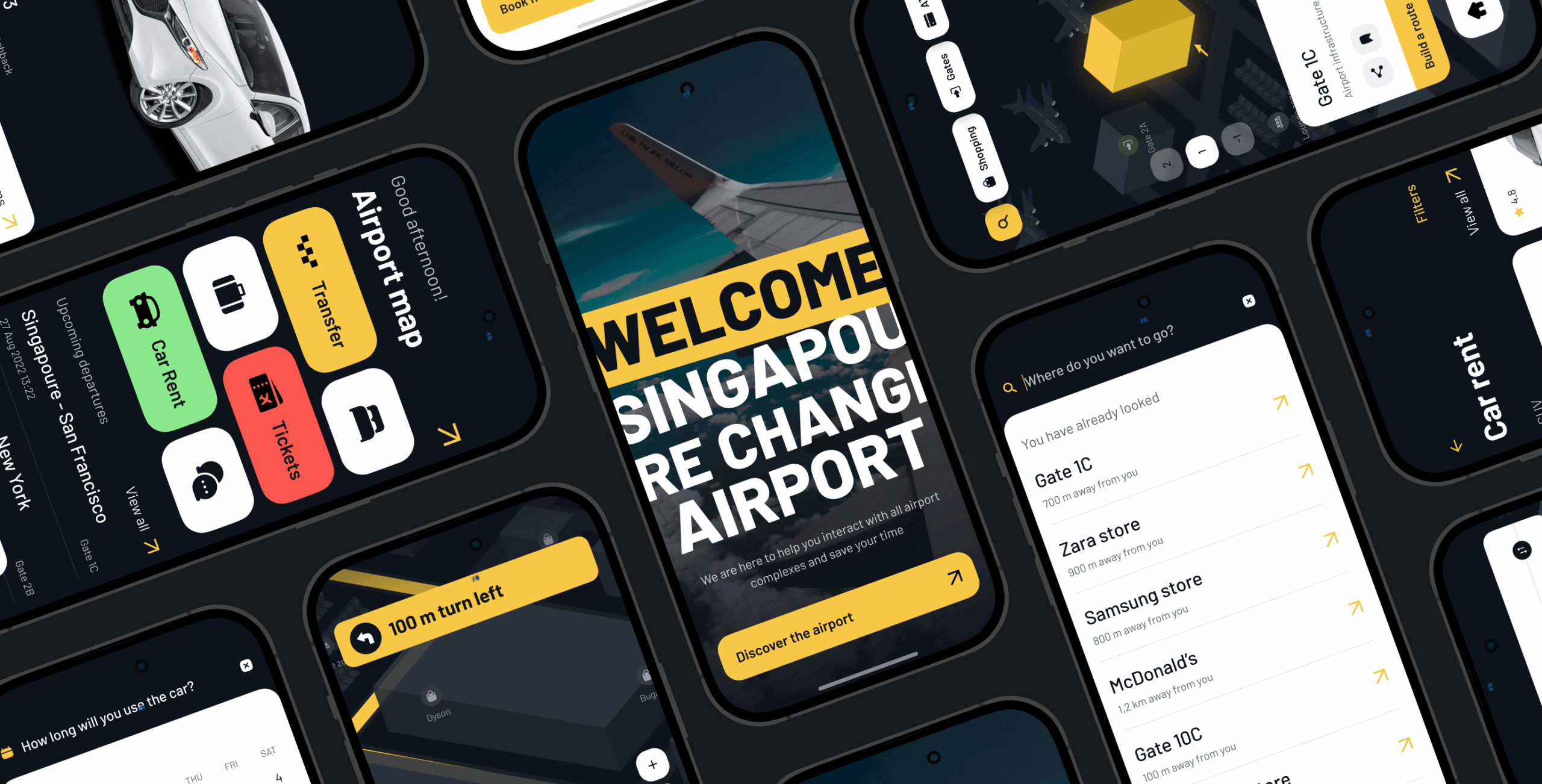Sinport &ndash; Singapore Airport navigation app - Website Development - Photo 1
