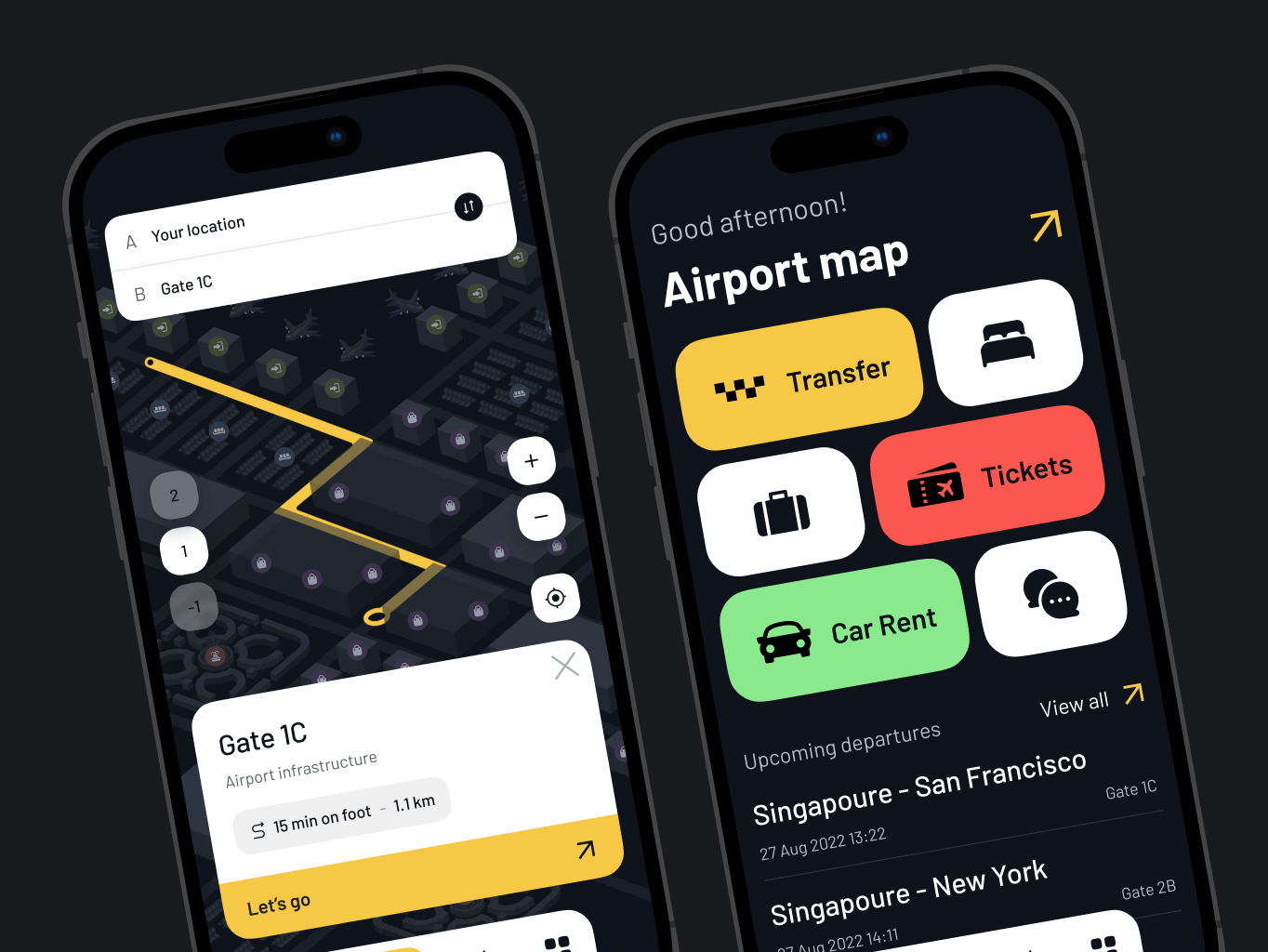 Sinport &ndash; Singapore Airport navigation app - Website Development - Photo 6