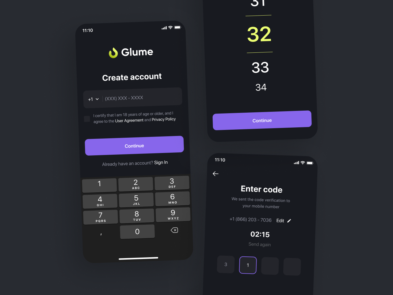 Glume &ndash; healthcare mobile app for diabetics - Website Development - Photo 10