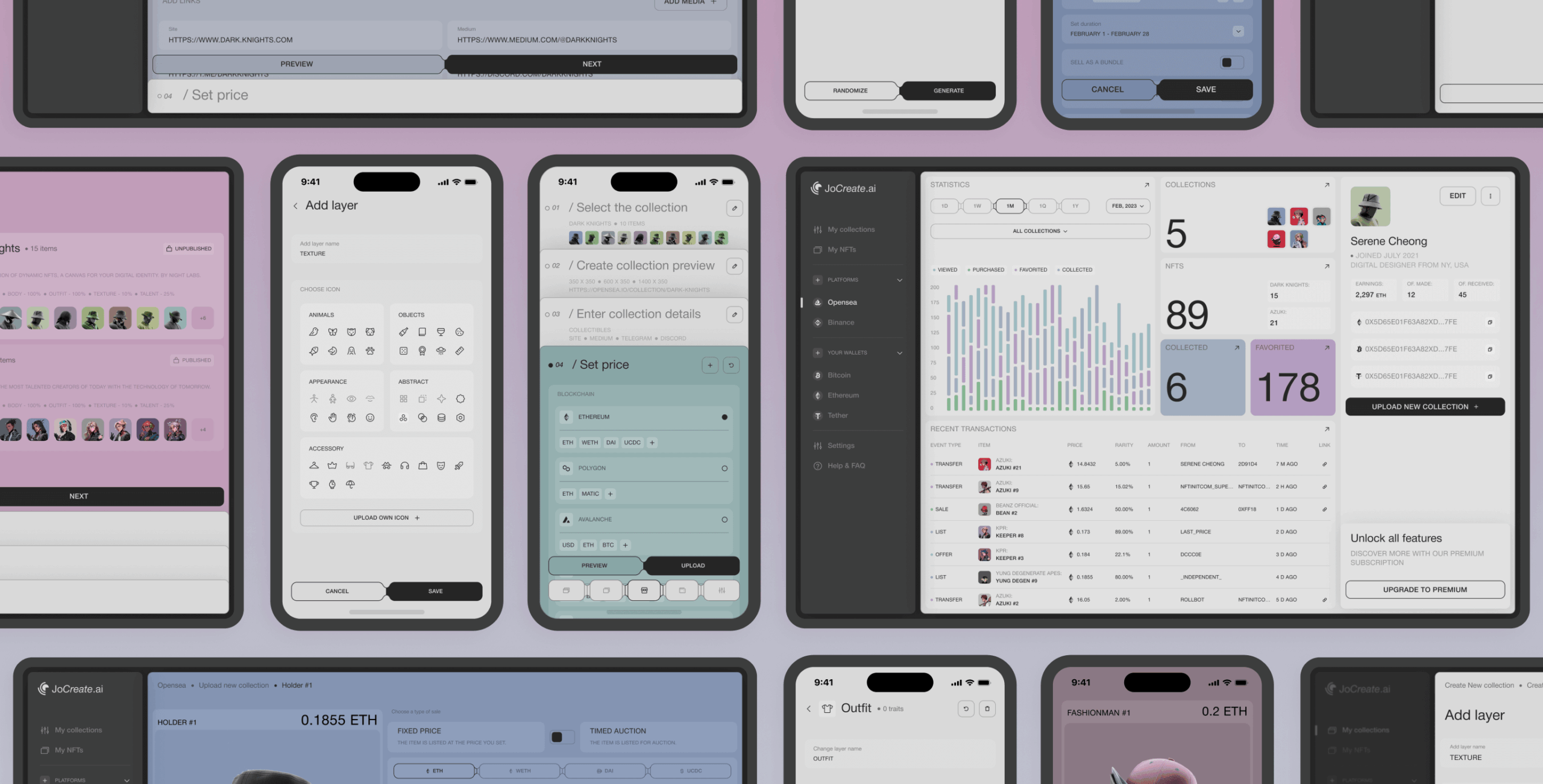 JoCreate &ndash; application for creating NFT collections - Website Development - Photo 11