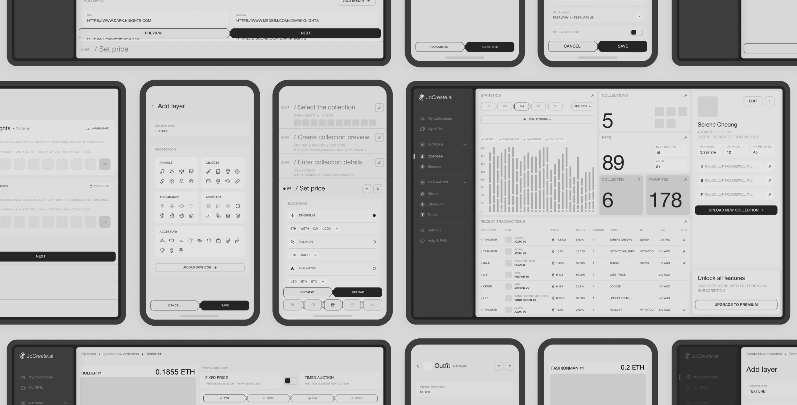 JoCreate &ndash; application for creating NFT collections - Website Development - Photo 10