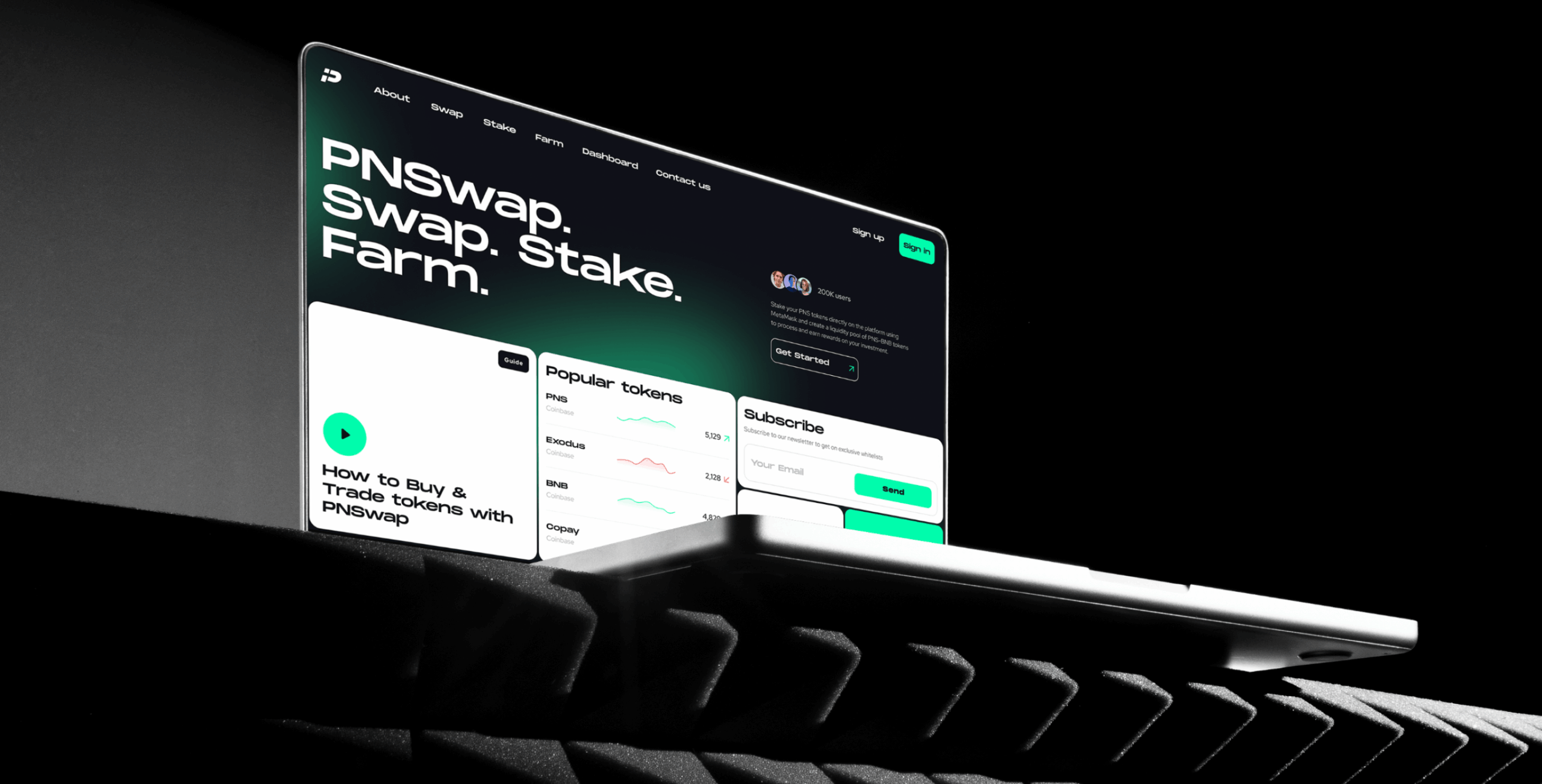 PNSwap &ndash; token exchange platform - Website Development - Photo 1