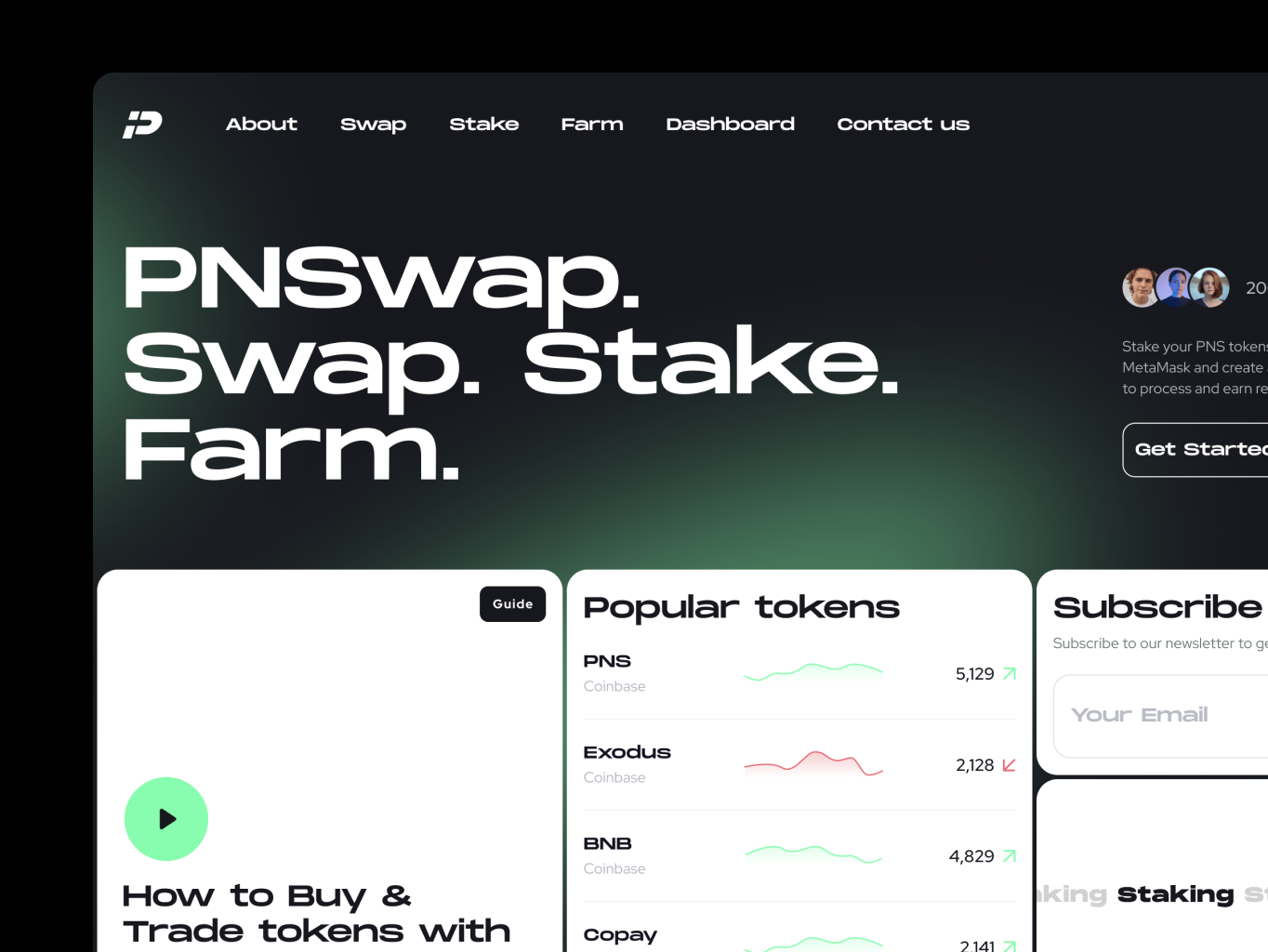 PNSwap &ndash; token exchange platform - Website Development - Photo 2