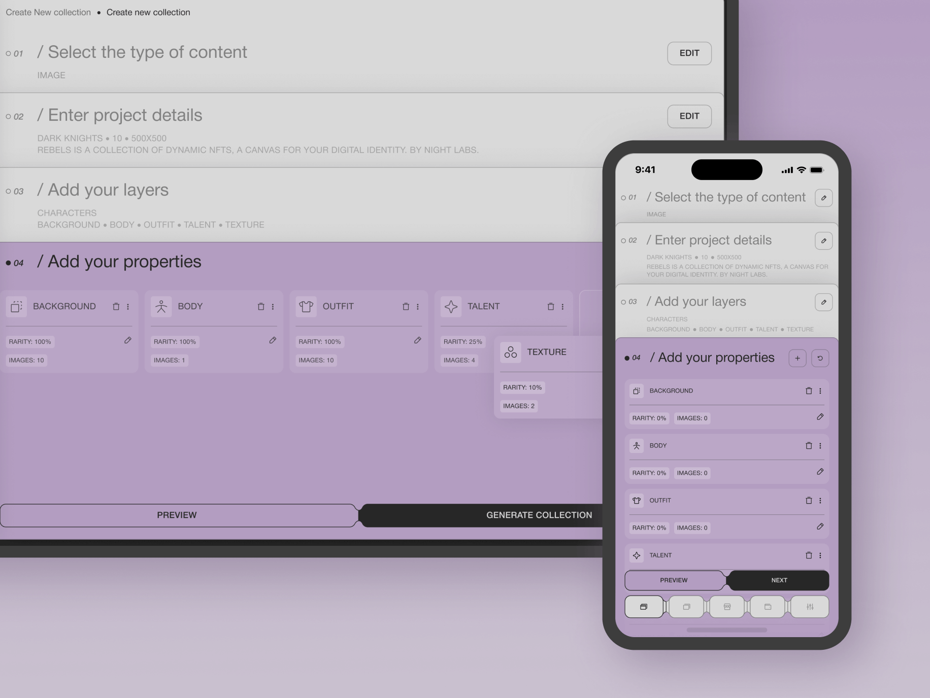 JoCreate &ndash; application for creating NFT collections - Website Development - Photo 18