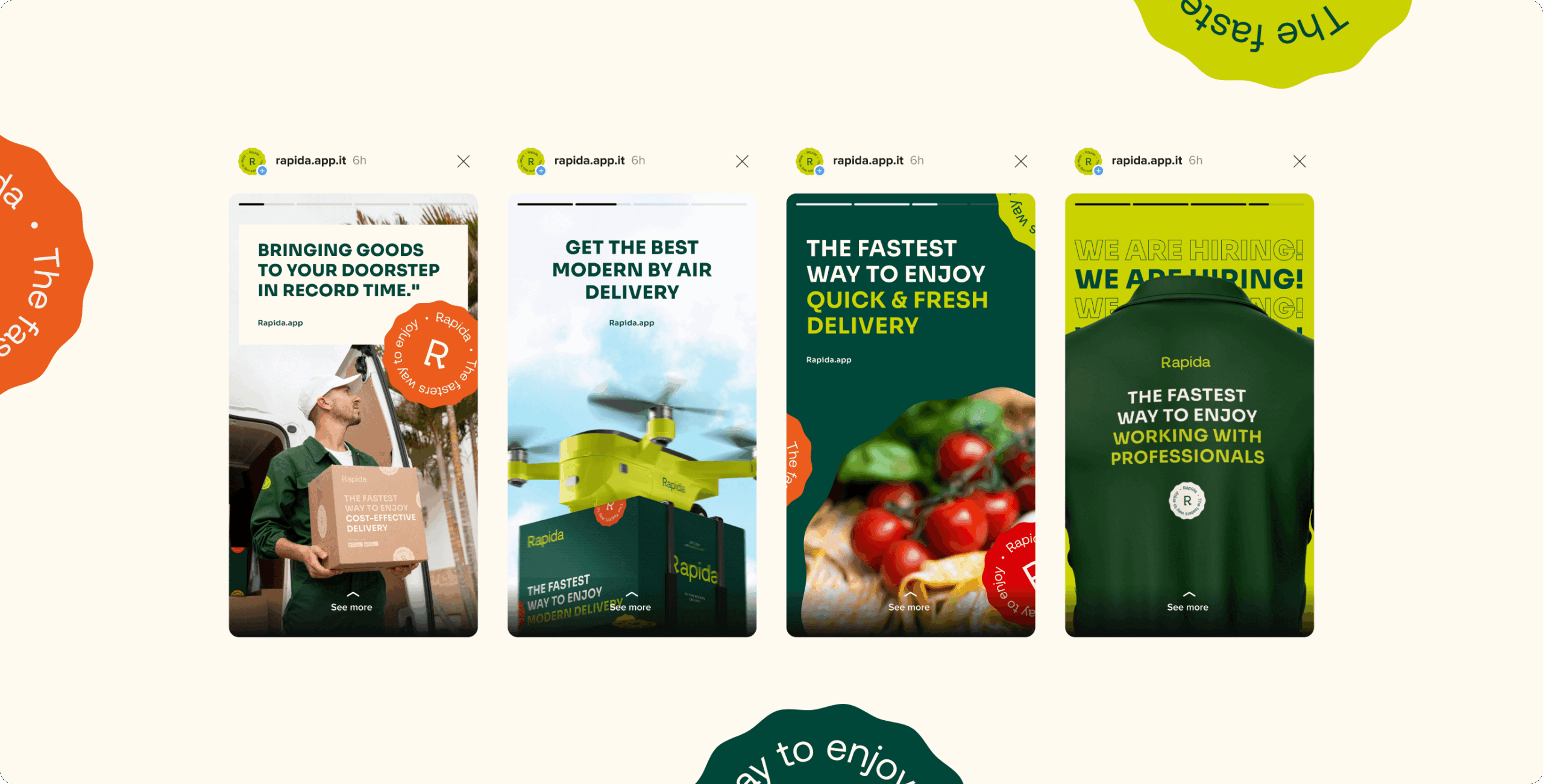 Rapida &ndash; branding for the delivery service - Website Development - Photo 19