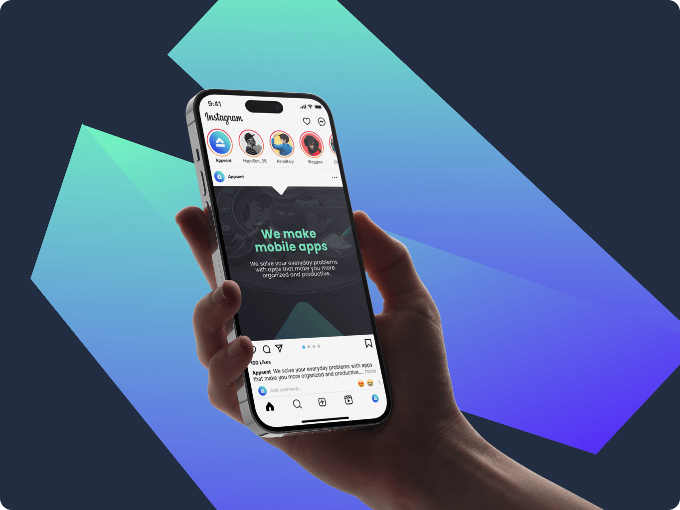 Appsent &ndash; branding for the application developers company - Website Development - Photo 2