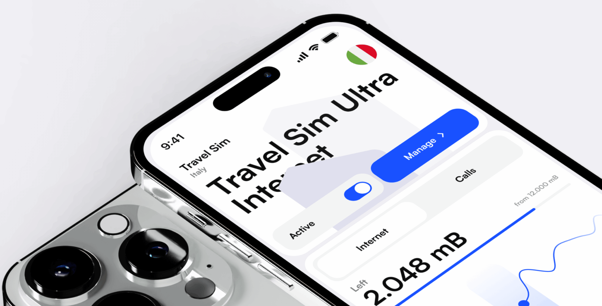 E-manager &ndash; mobile app for e-sim management - Website Development - Photo 1