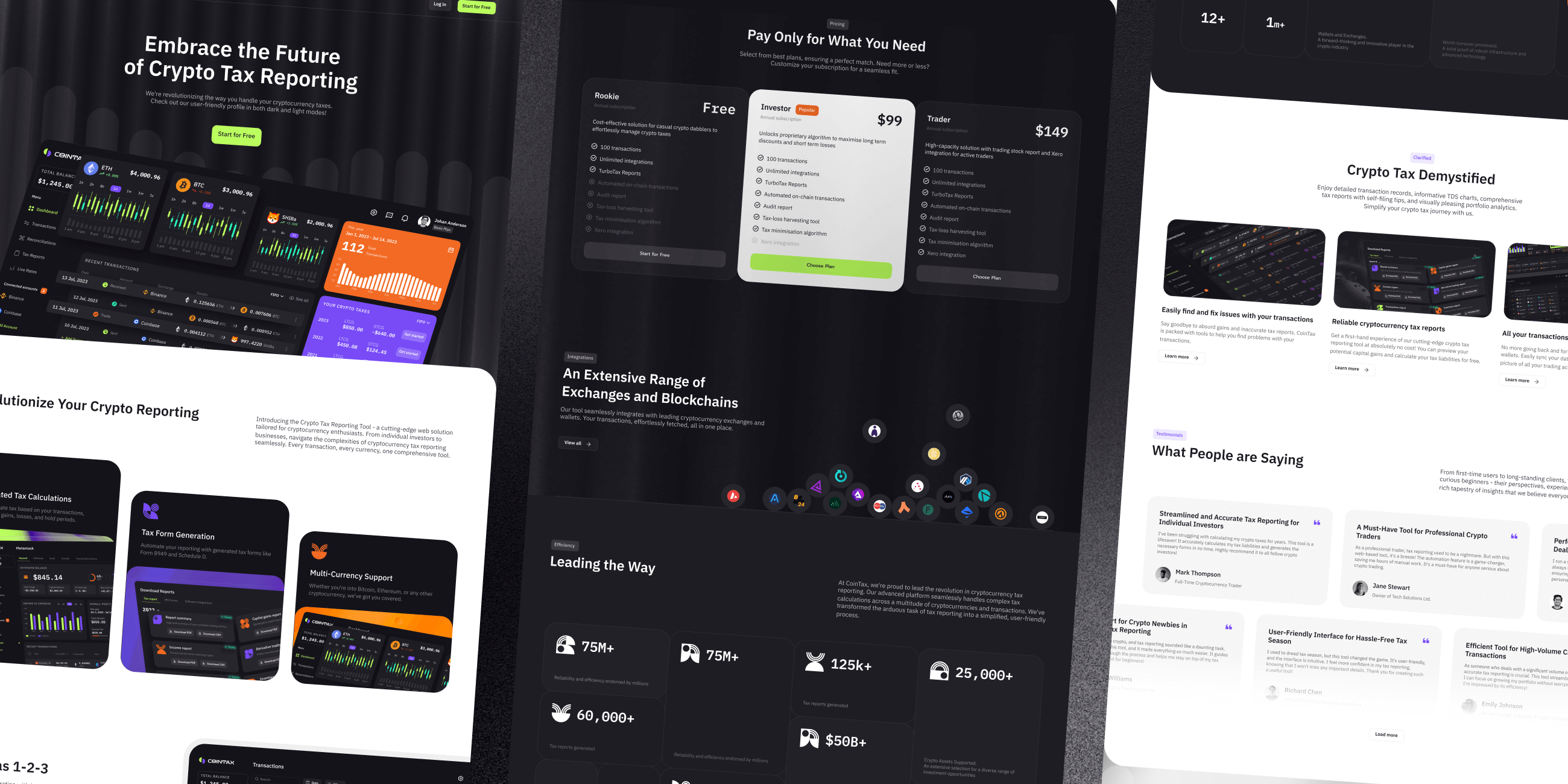CoinTax &ndash; web app promo website - Website Development - Photo 12