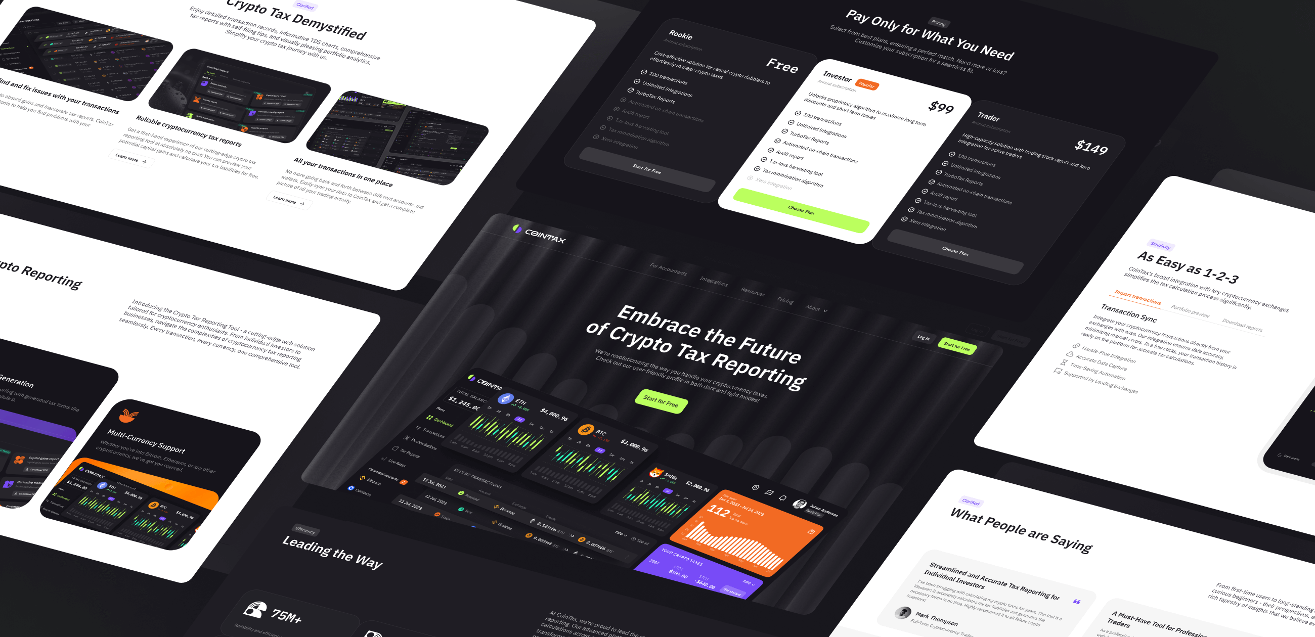 CoinTax &ndash; web app promo website - Website Development - Photo 11