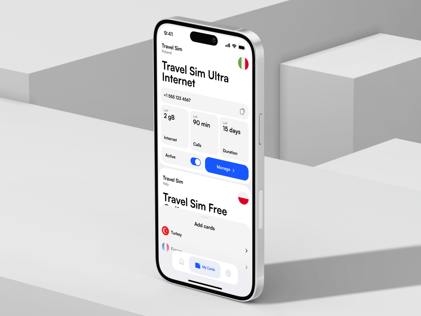 E-manager &ndash; mobile app for e-sim management - Website Development - Photo 2