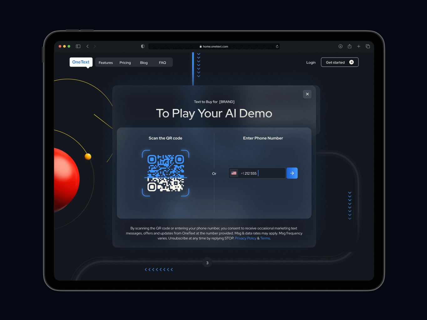 OneText &ndash; website redesign for SMS marketing tool - Website Development - Photo 2