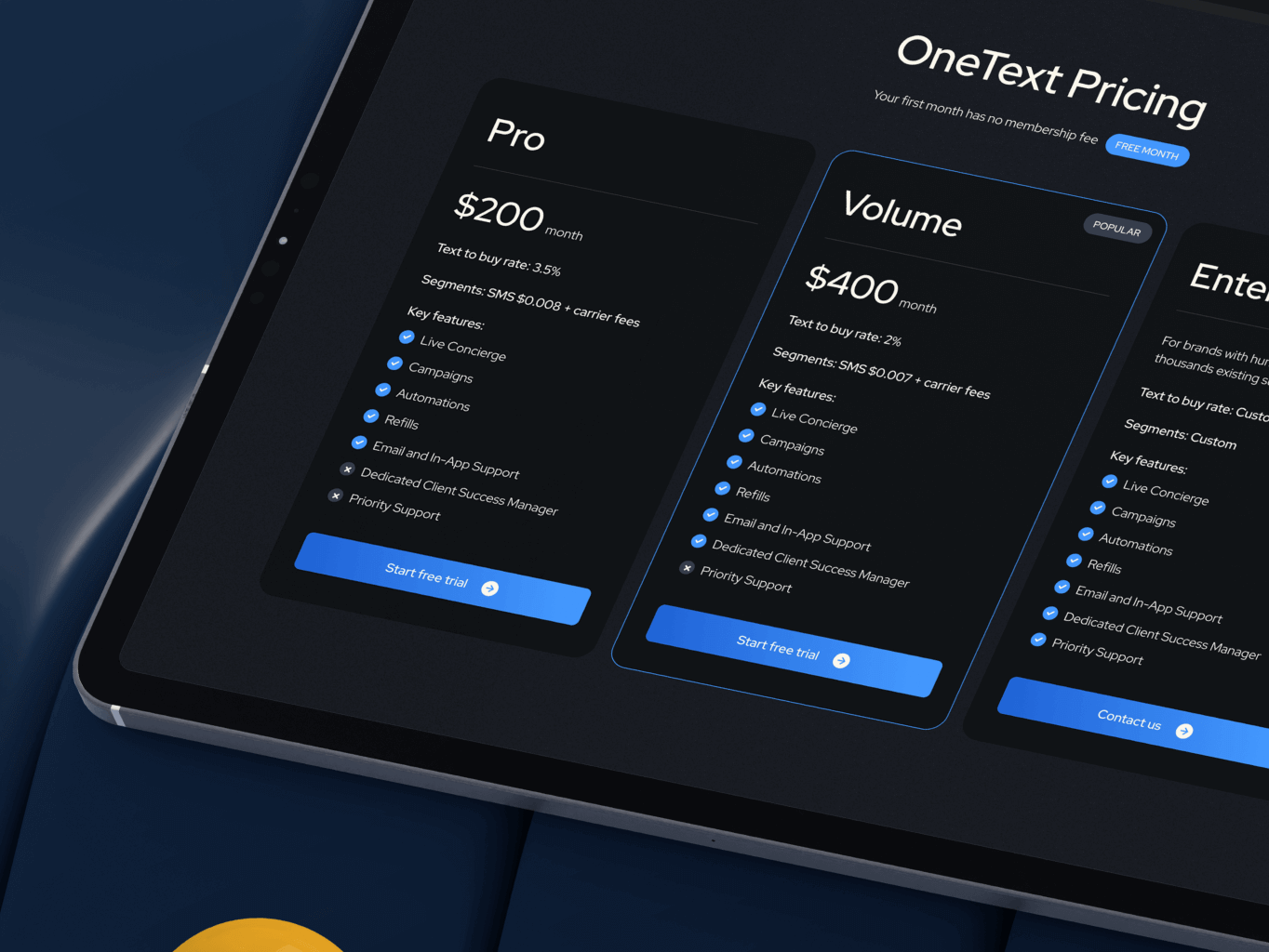 OneText &ndash; website redesign for SMS marketing tool - Website Development - Photo 8