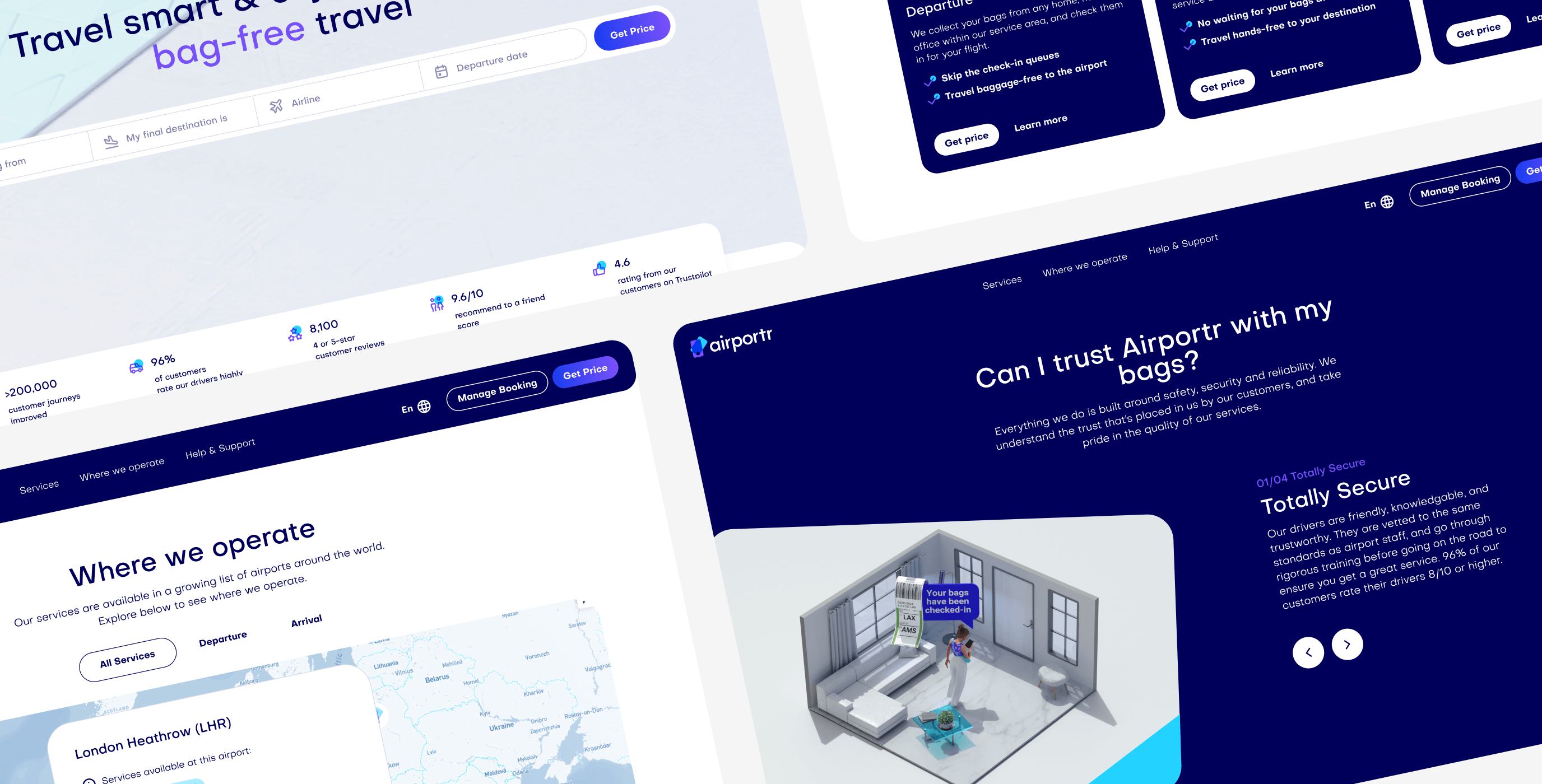 Airportr 2.0 &ndash; luggage carrying service website redesign - Website Development - Photo 9