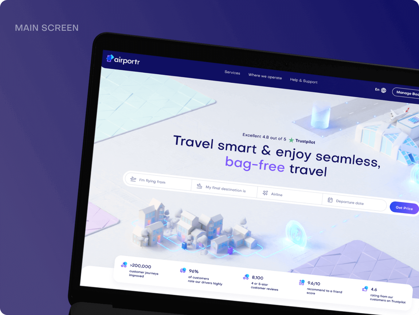 Airportr 2.0 &ndash; luggage carrying service website redesign - Website Development - Photo 12