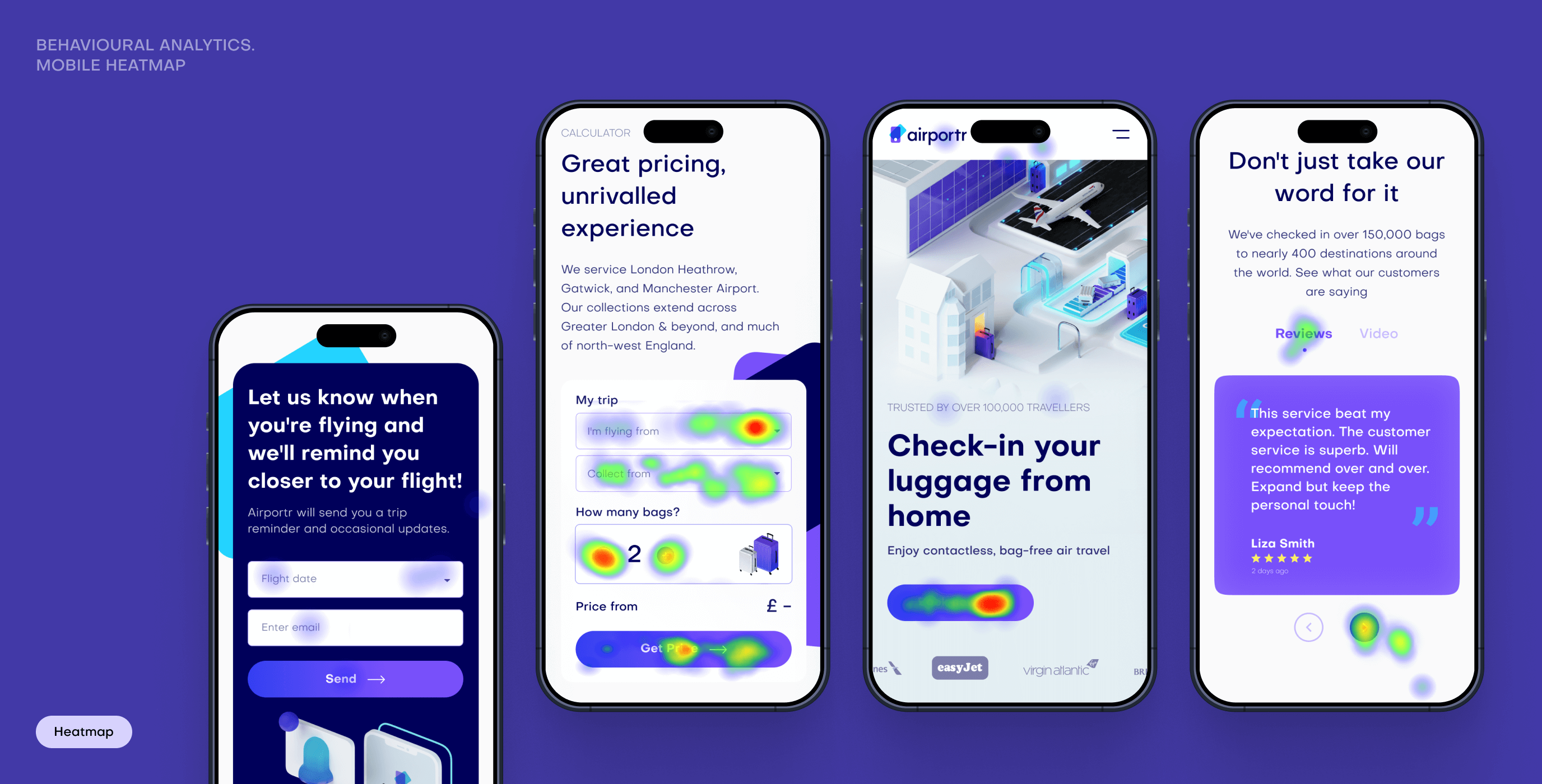 Airportr 2.0 &ndash; luggage carrying service website redesign - Website Development - Photo 5