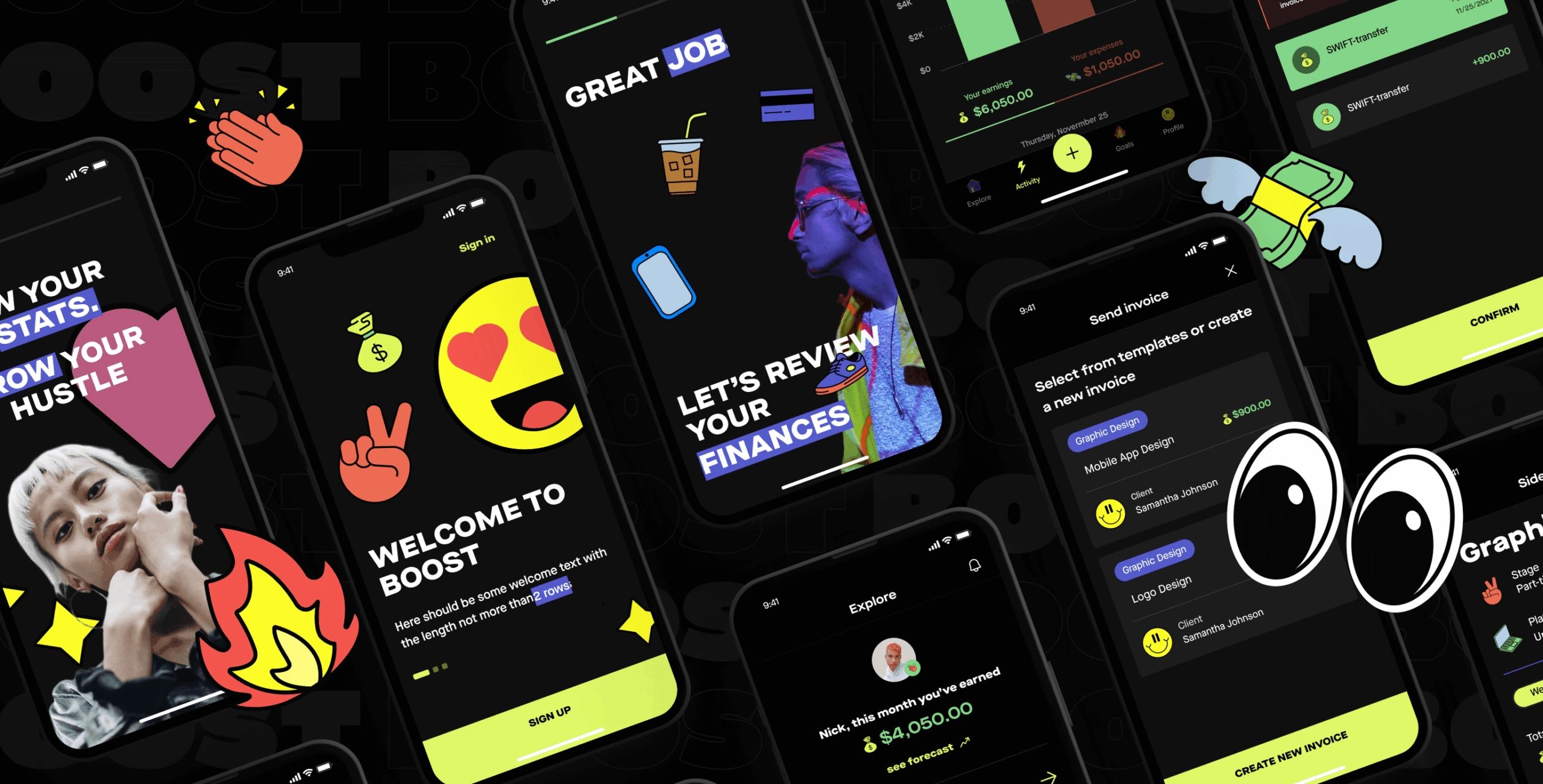 BOOST &ndash; income tracker mobile app for freelancers - Website Development - Photo 1