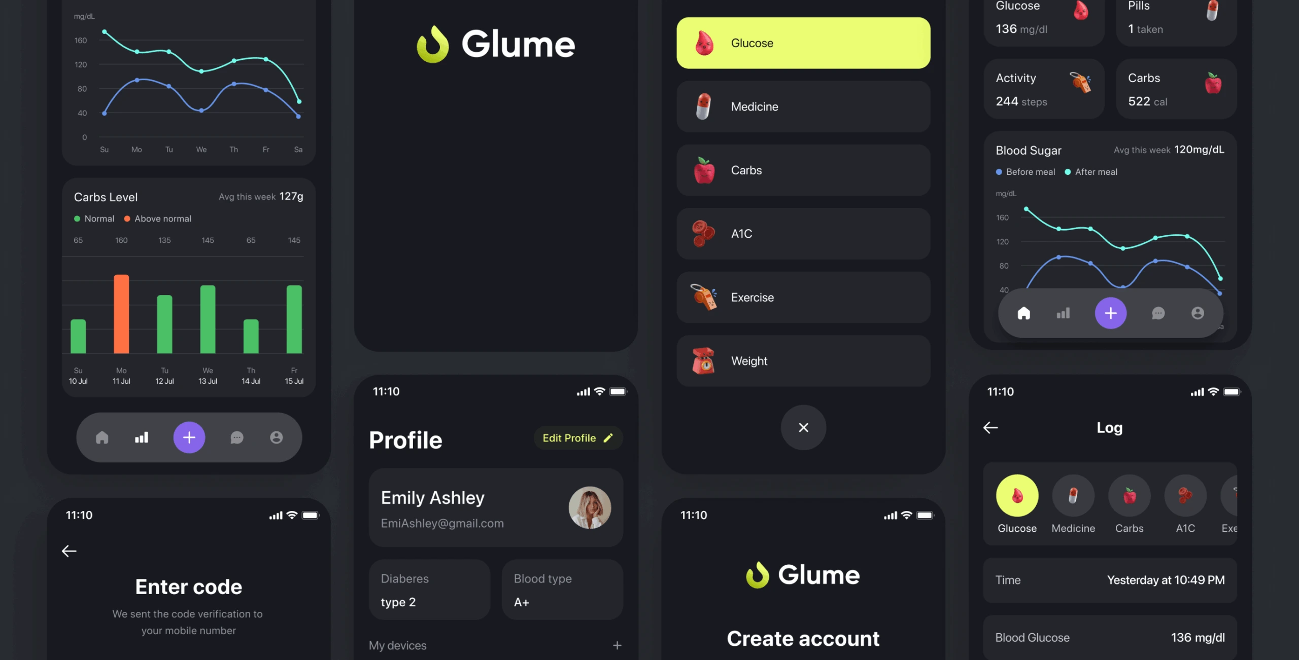 Glume &ndash; healthcare mobile app for diabetics - Website Development - Photo 8