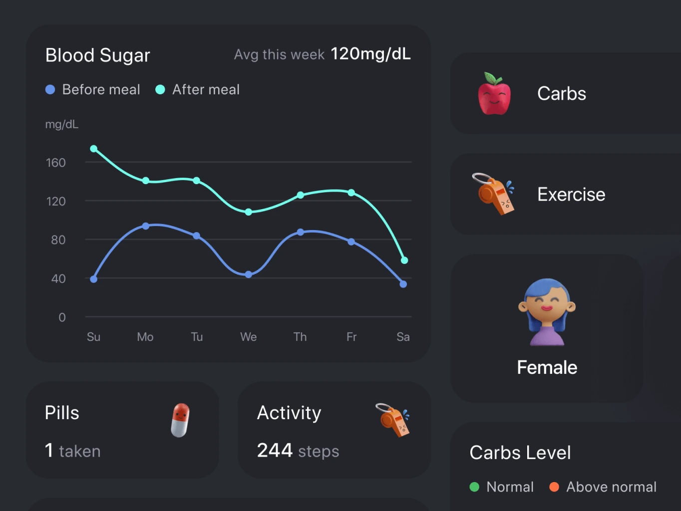 Glume &ndash; healthcare mobile app for diabetics - Website Development - Photo 12