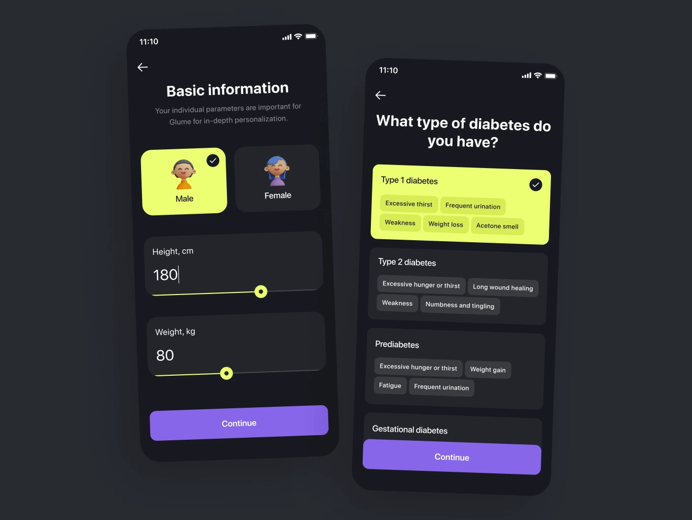 Glume &ndash; healthcare mobile app for diabetics - Website Development - Photo 9