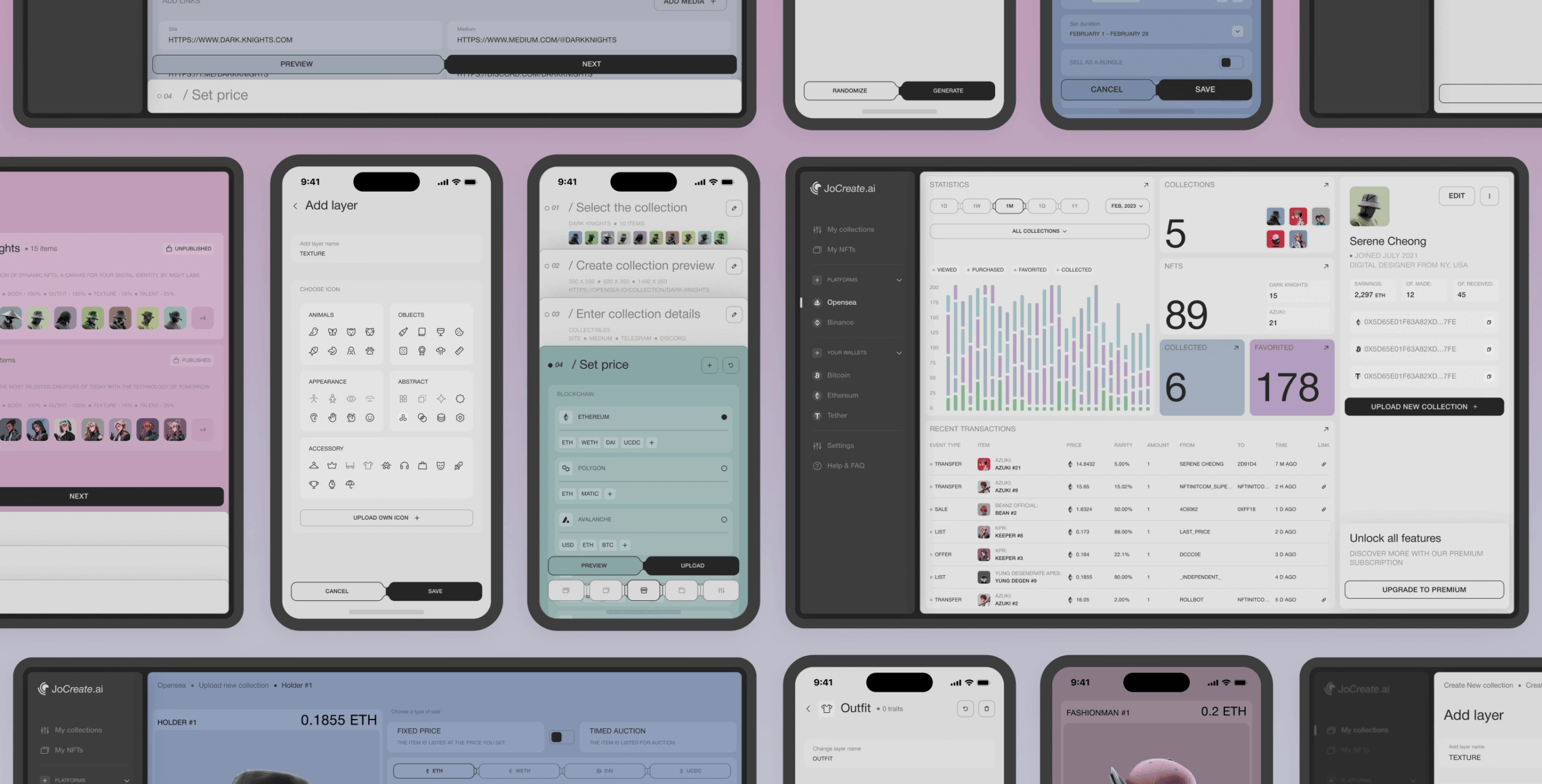 JoCreate &ndash; application for creating NFT collections - Website Development - Photo 11