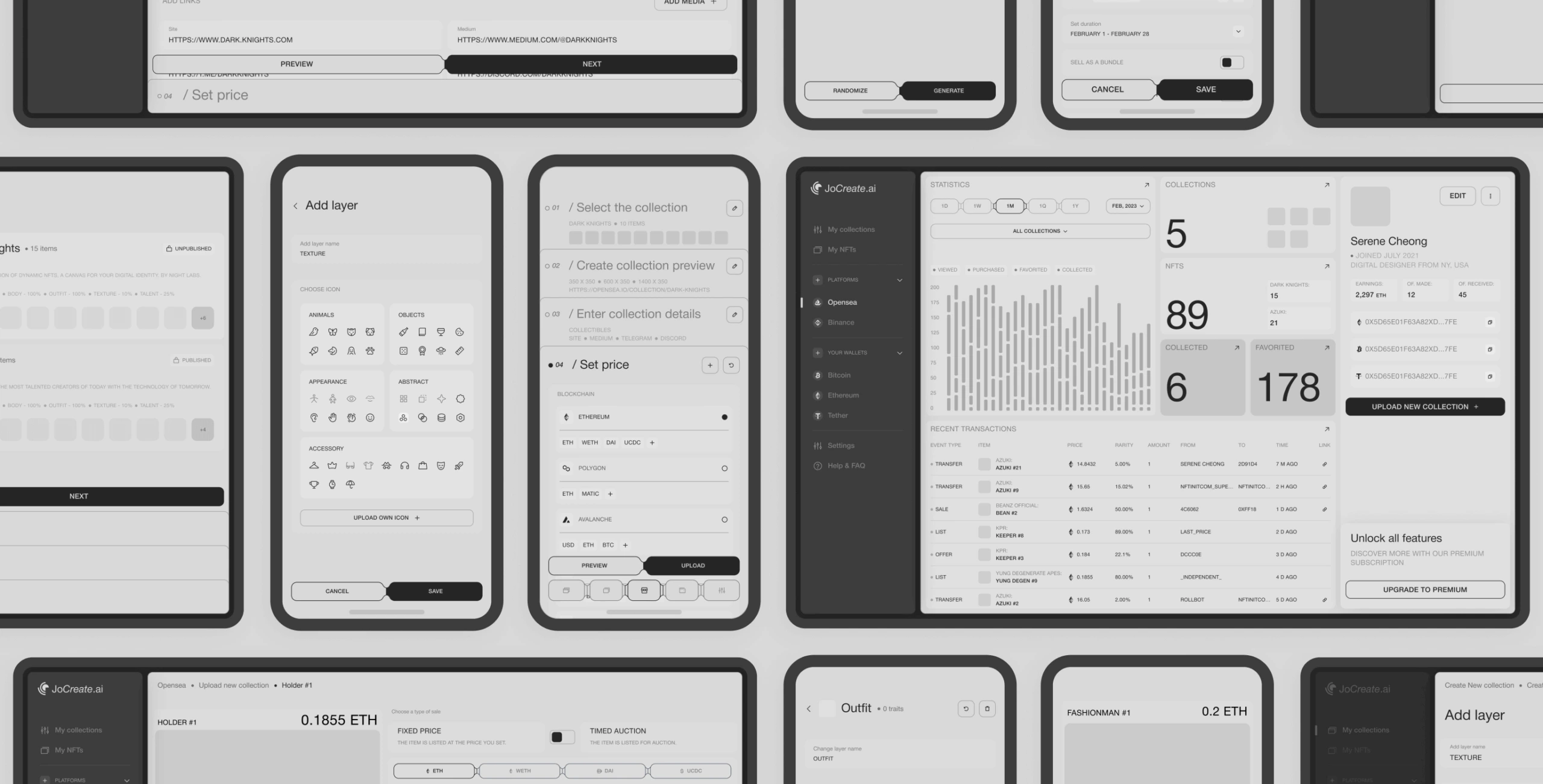 JoCreate &ndash; application for creating NFT collections - Website Development - Photo 10