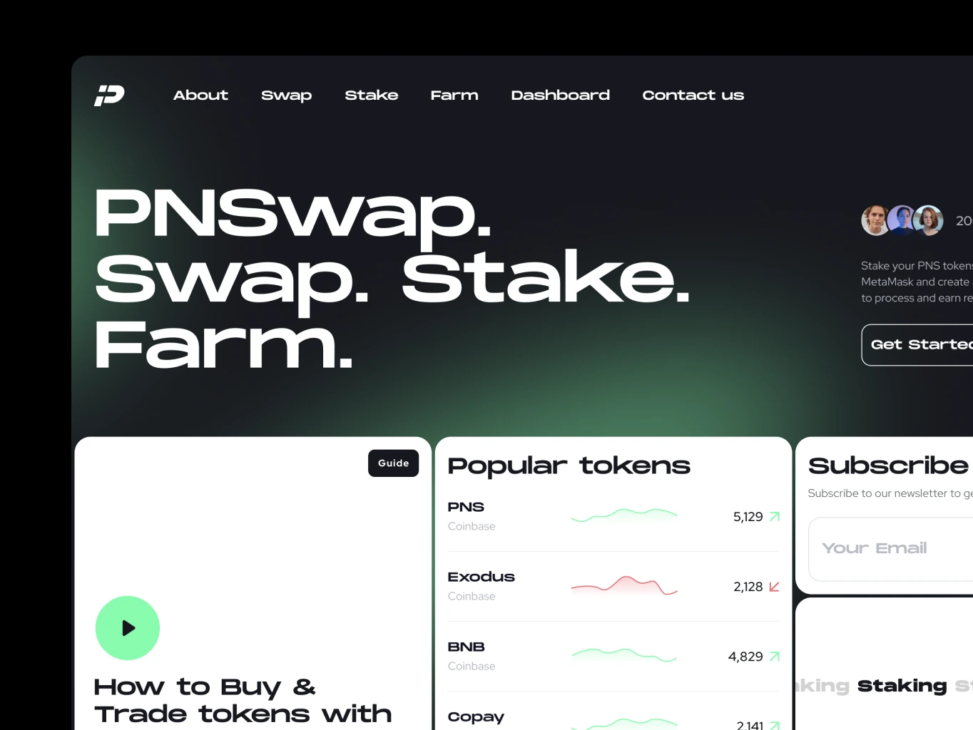 PNSwap &ndash; token exchange platform - Website Development - Photo 2