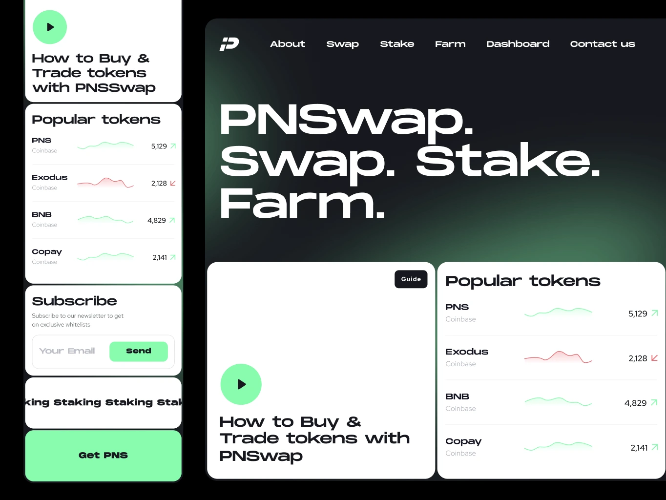 PNSwap &ndash; token exchange platform - Website Development - Photo 3