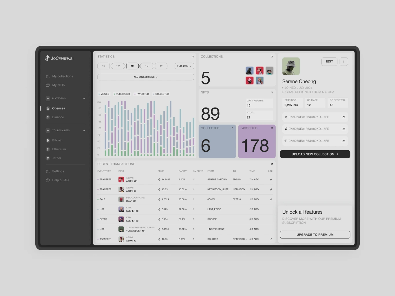 JoCreate &ndash; application for creating NFT collections - Website Development - Photo 28
