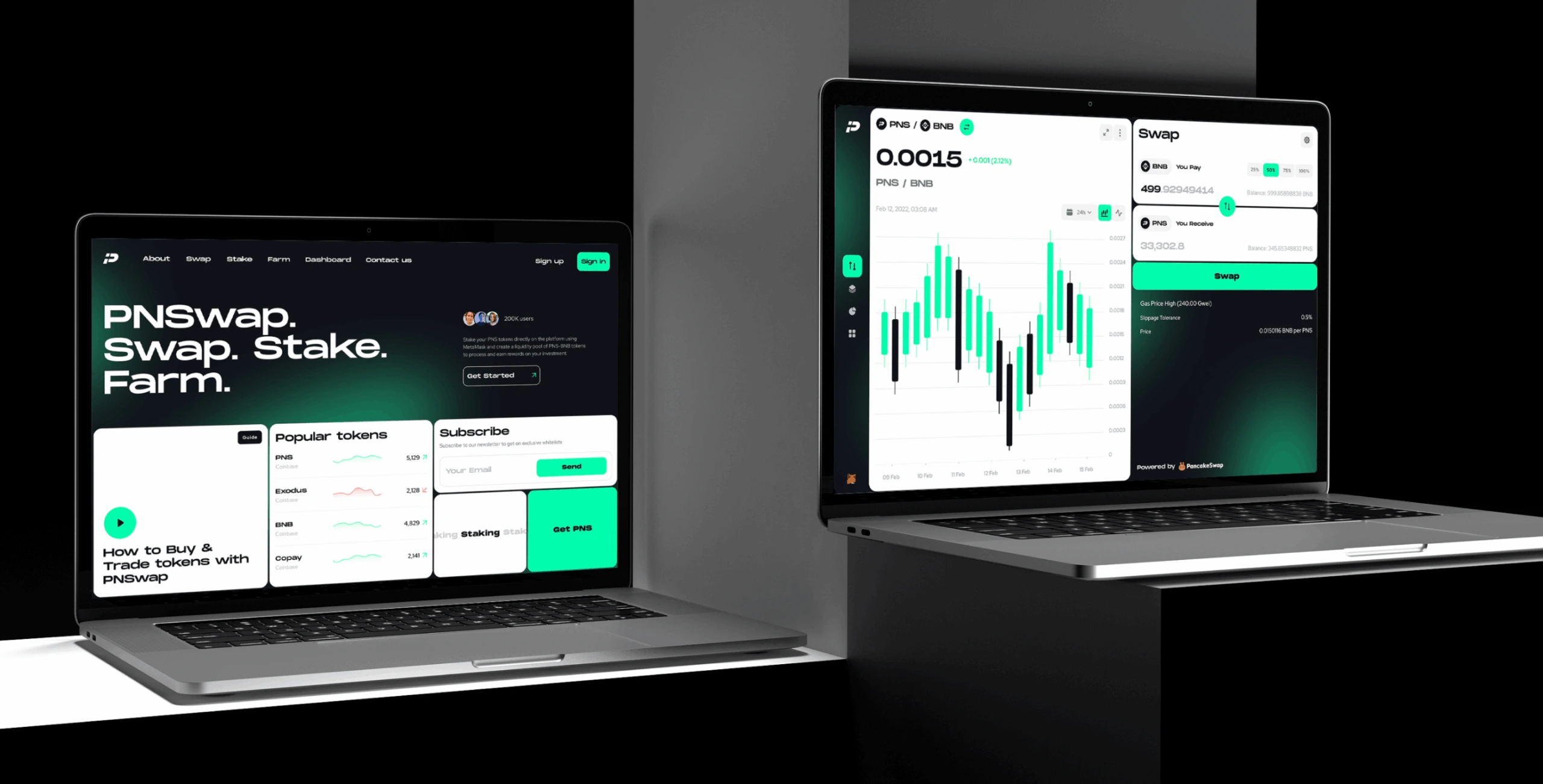 PNSwap &ndash; token exchange platform - Website Development - Photo 4