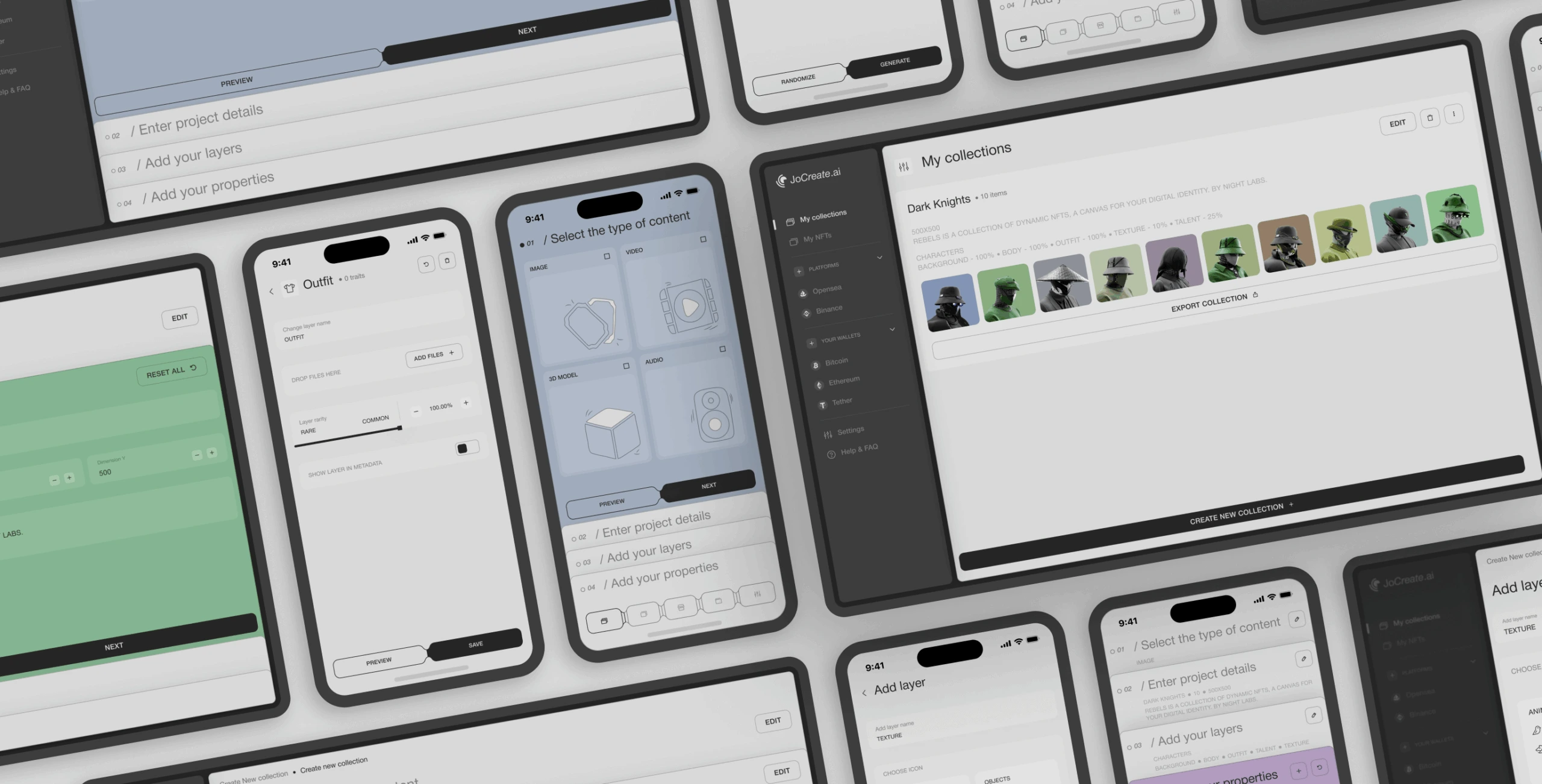 JoCreate &ndash; application for creating NFT collections - Website Development - Photo 6
