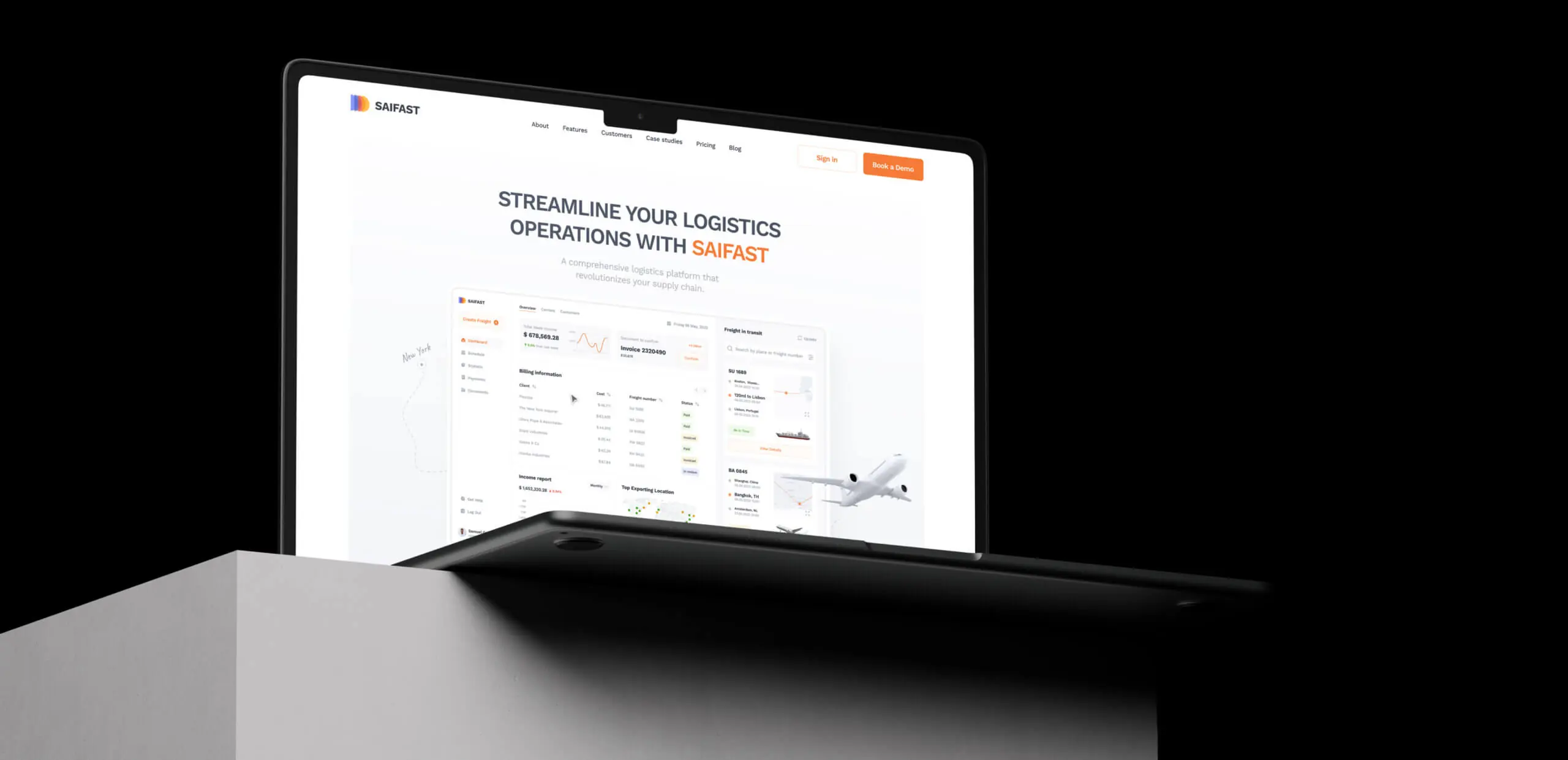 Saifast &ndash; promo website for logistics platform - Website Development - Photo 1