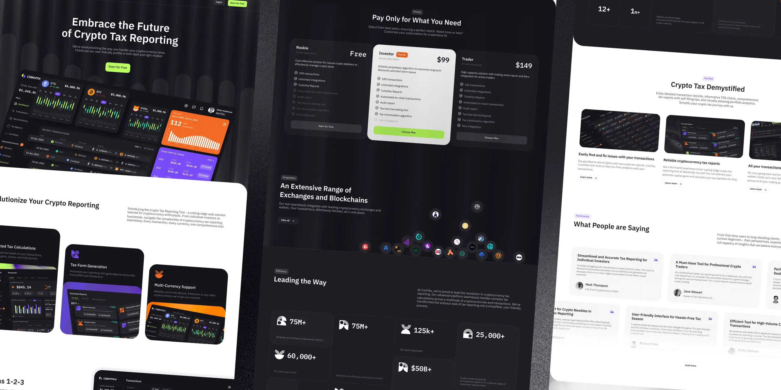 CoinTax &ndash; web app promo website - Website Development - Photo 12