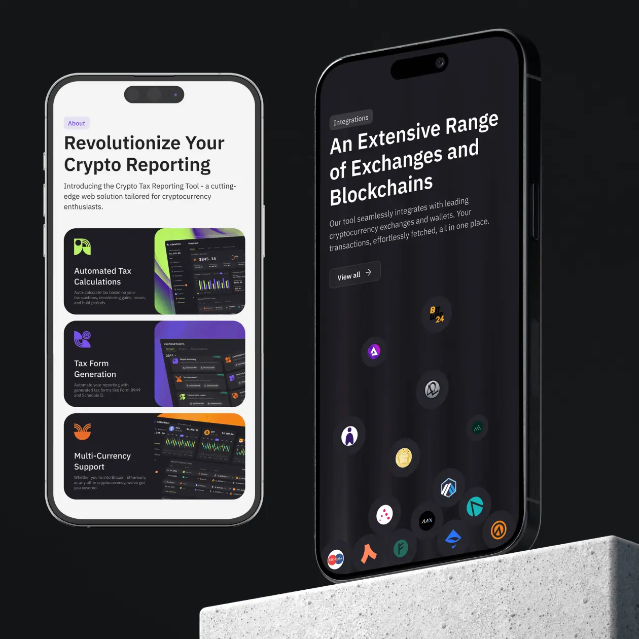 CoinTax &ndash; web app promo website - Website Development - Photo 3