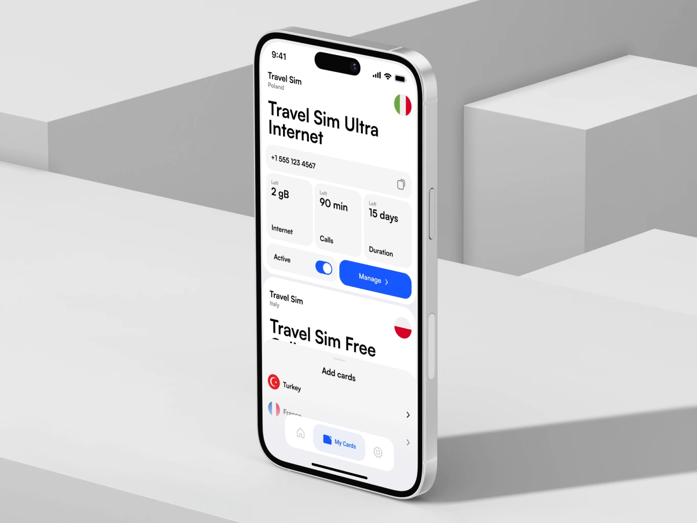 E-manager &ndash; mobile app for e-sim management - Website Development - Photo 2