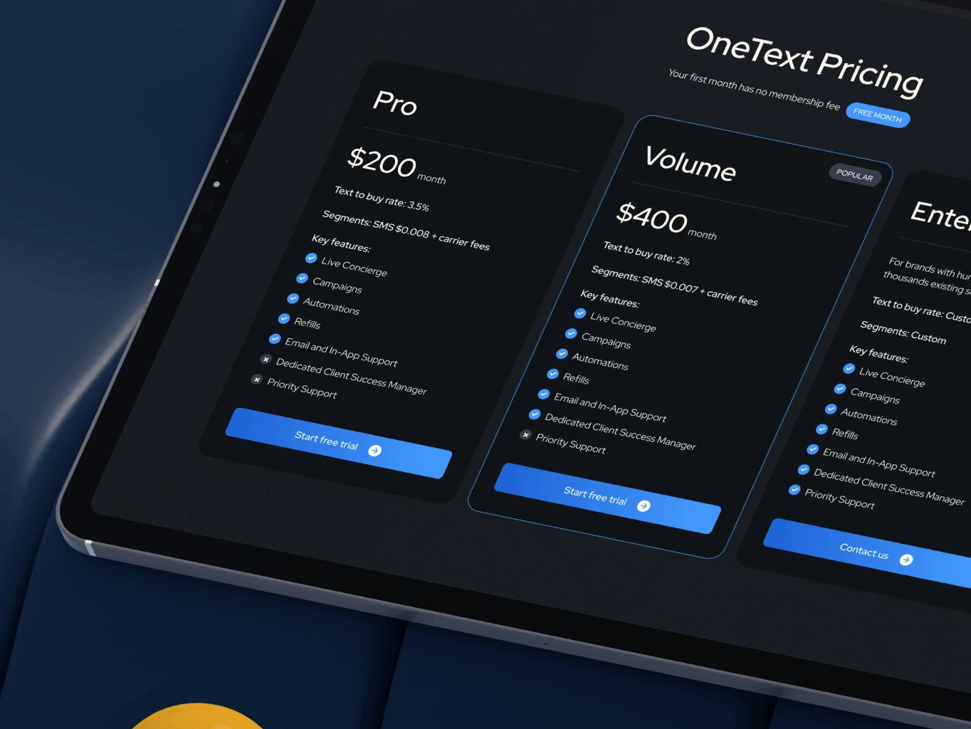 OneText &ndash; website redesign for SMS marketing tool - Website Development - Photo 8