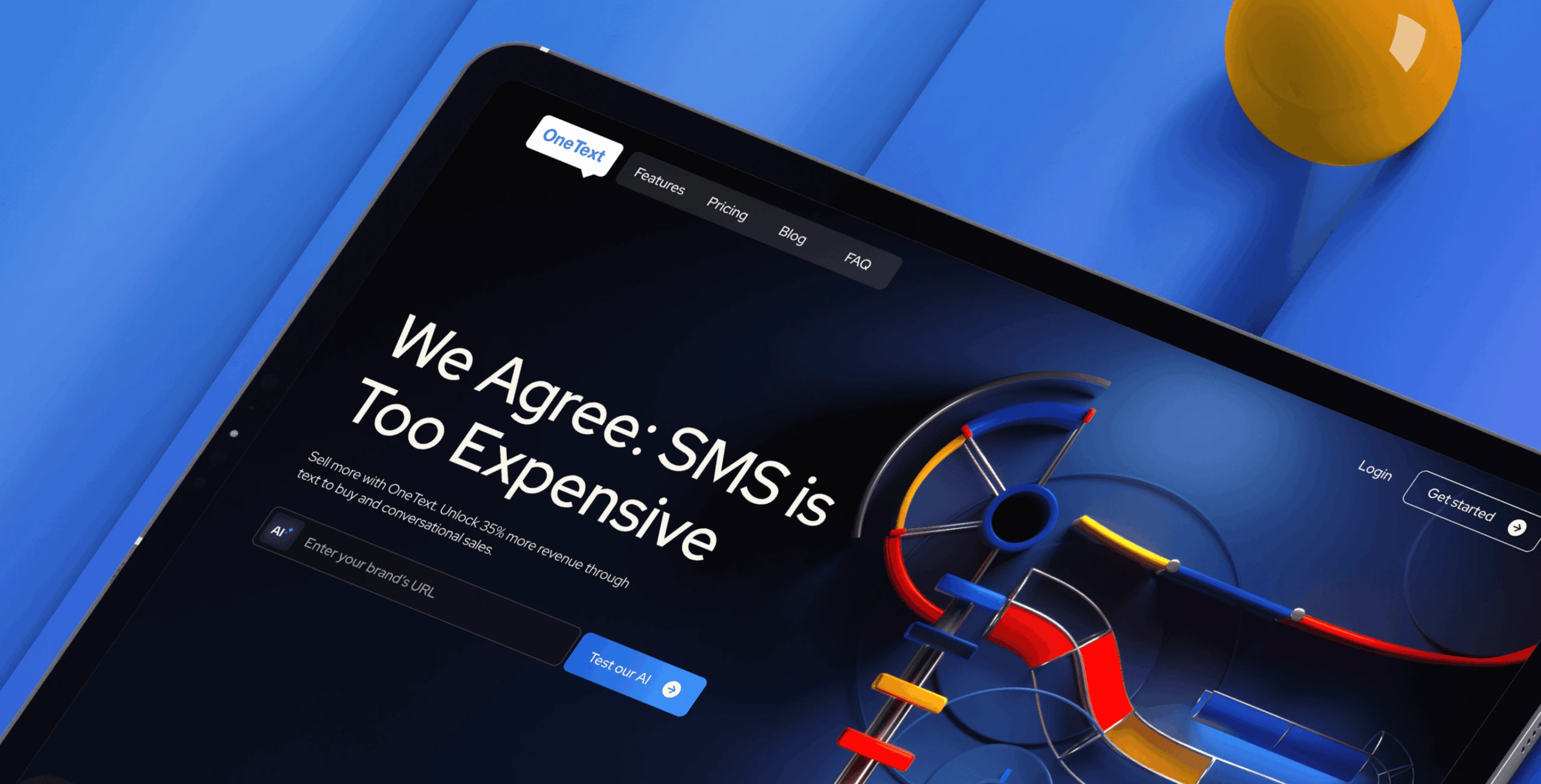 OneText &ndash; website redesign for SMS marketing tool - Website Development - Photo 1