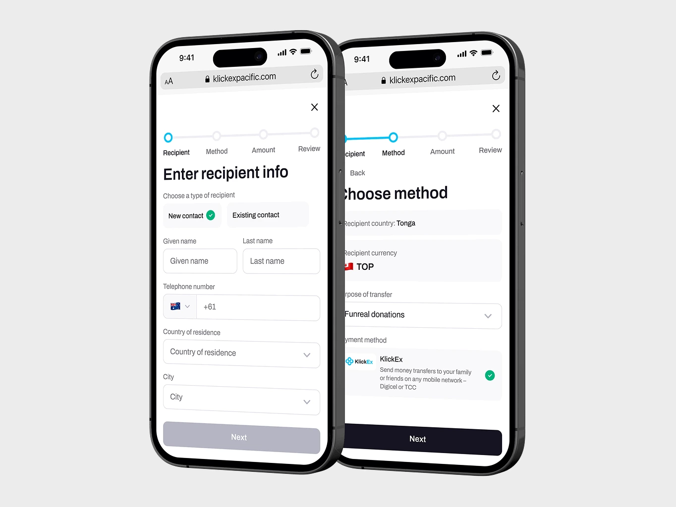 KlickEx &ndash; frictionless cross-<wbr>border payments for the Pacific Island communities - Website Development - Photo 4