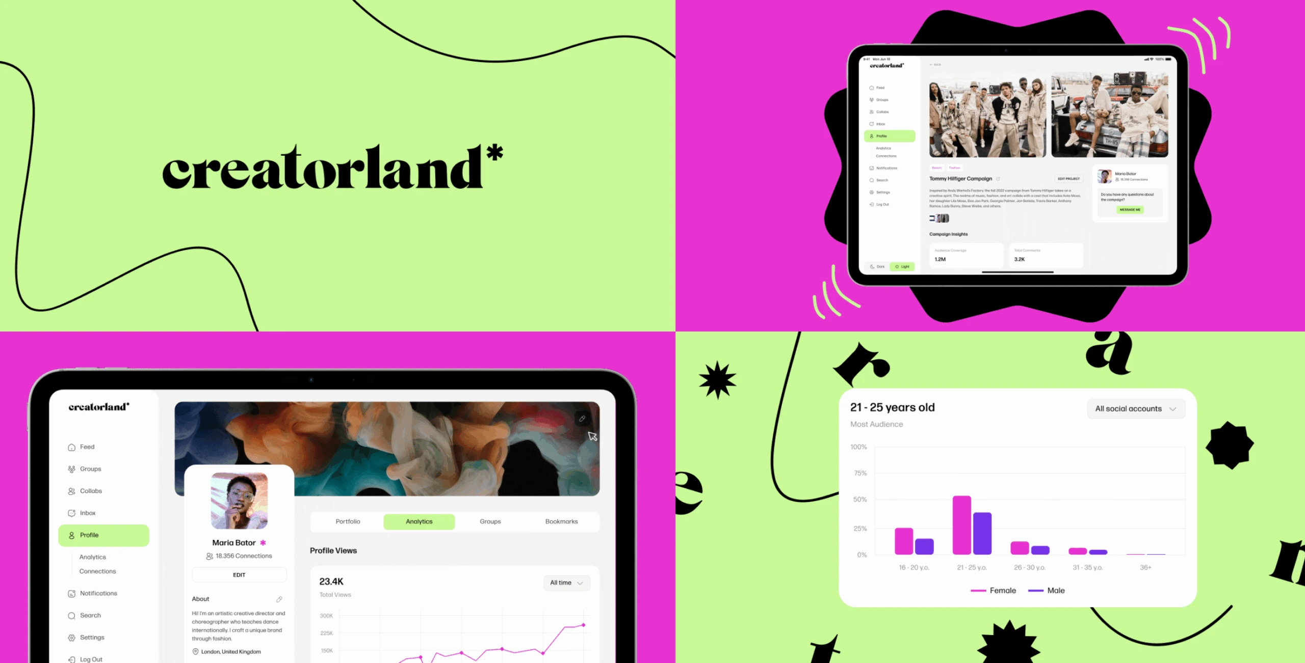 Creatorland &ndash; revolutionizing networking for Gen Z creators - Website Development - Photo 1