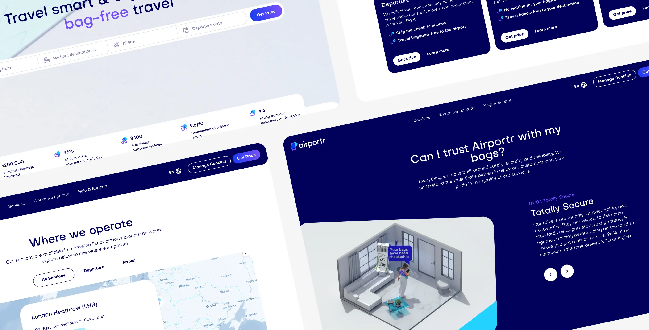 Airportr 2.0 &ndash; luggage carrying service website redesign - Website Development - Photo 9