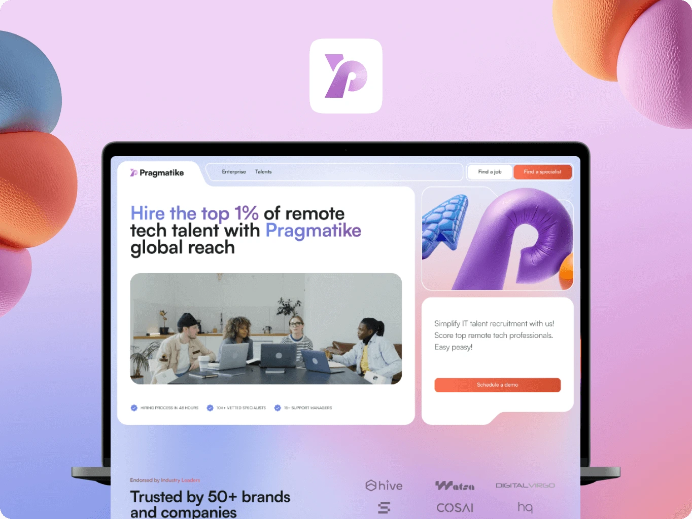 Pragmatike &ndash; connecting businesses with top remote tech talent - Website Development - Photo 4
