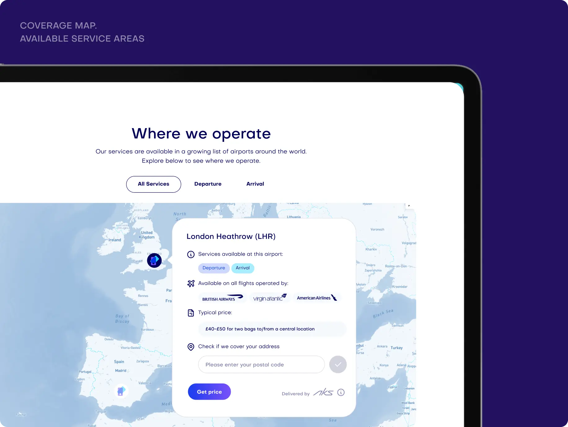 Airportr 2.0 &ndash; luggage carrying service website redesign - Website Development - Photo 15