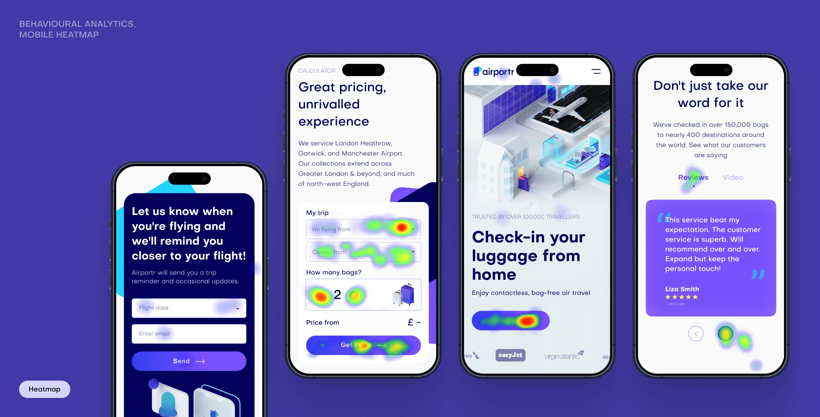 Airportr 2.0 &ndash; luggage carrying service website redesign - Website Development - Photo 5